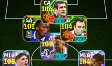CONTA EFOOTBALL RARA! DROGBA + CANTONA + NEY BLITZ + VALVERDE + CASEMIRO NOVO E+