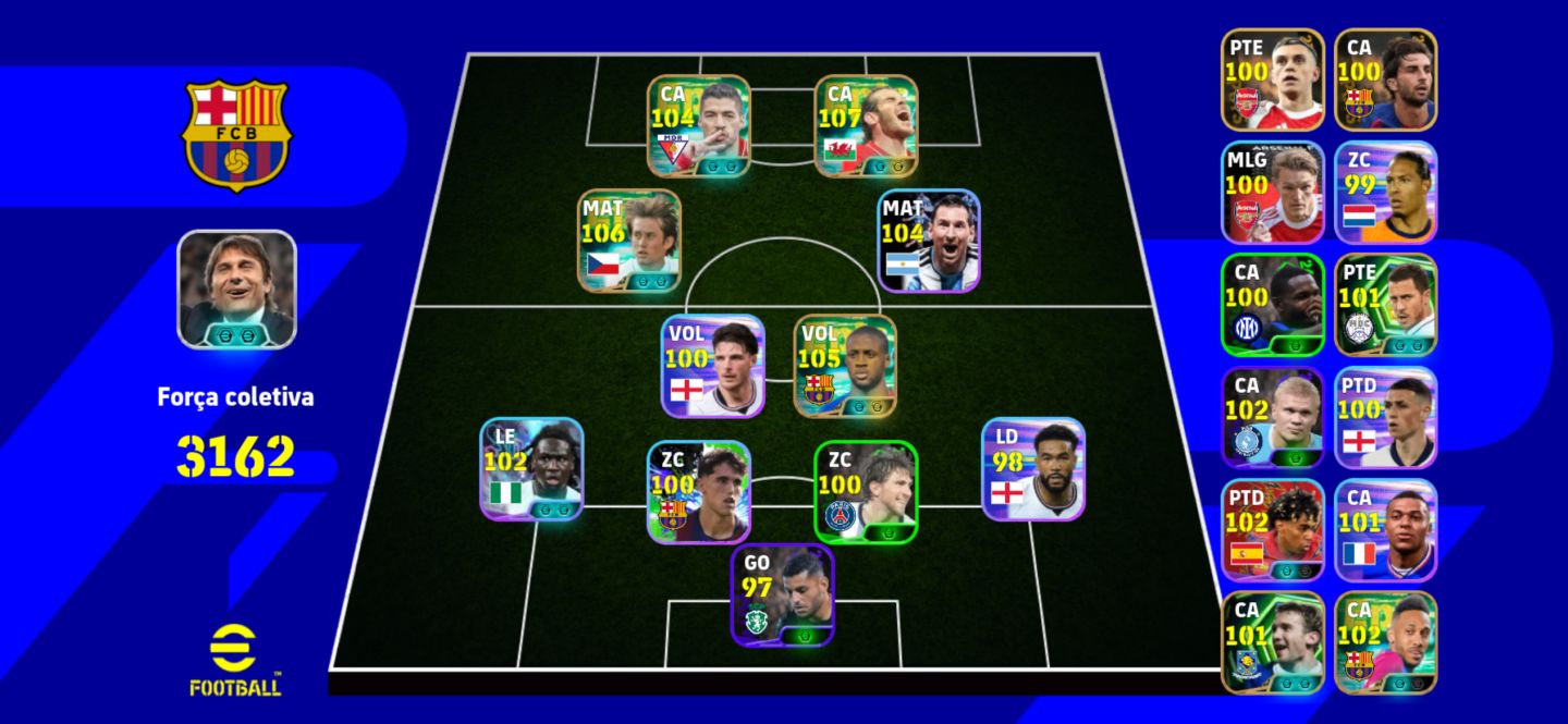 CONTA EFOOTBALL COM NOVO BALE +3150 de força