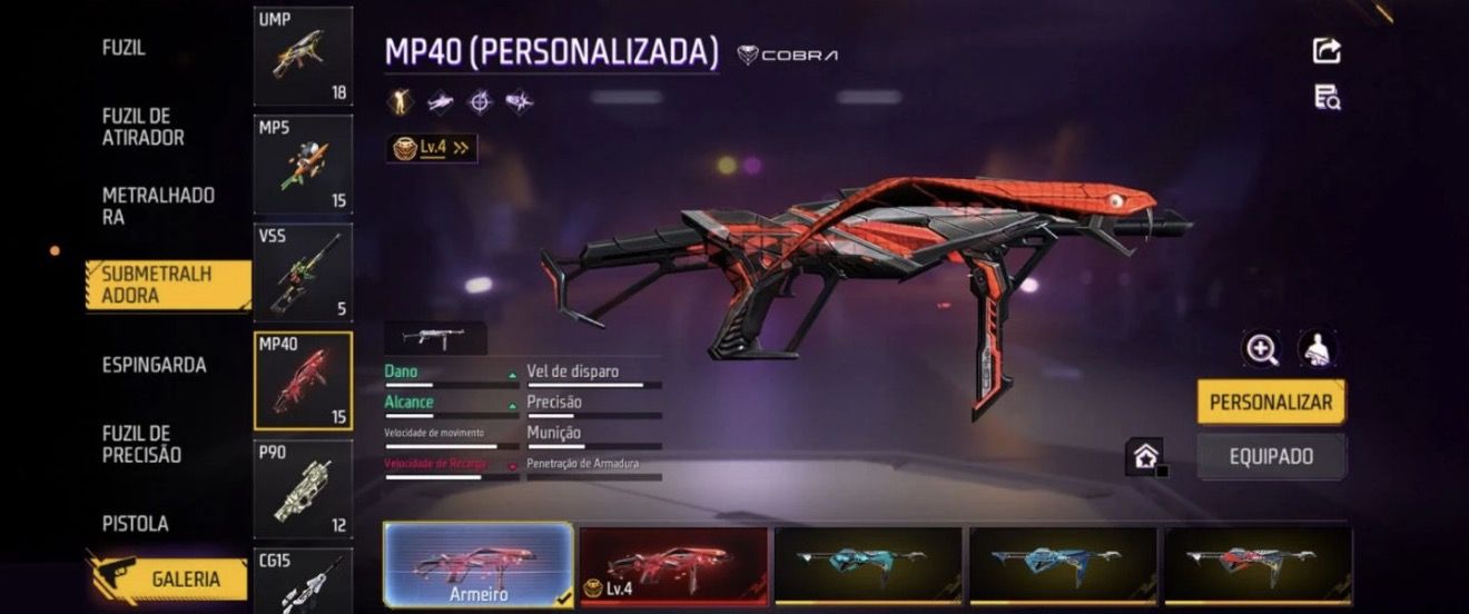 Conta free fire prime 8 gemada