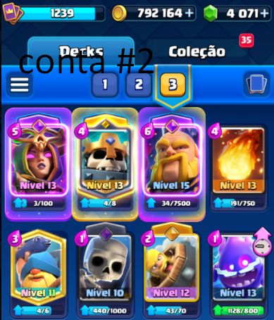 CONTAS CLASH ROYALE! desapego