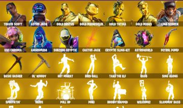 242 Skins/Travis Scott/Astro Jack/Gold Tntina e Midas/Atemporal/Calamidade