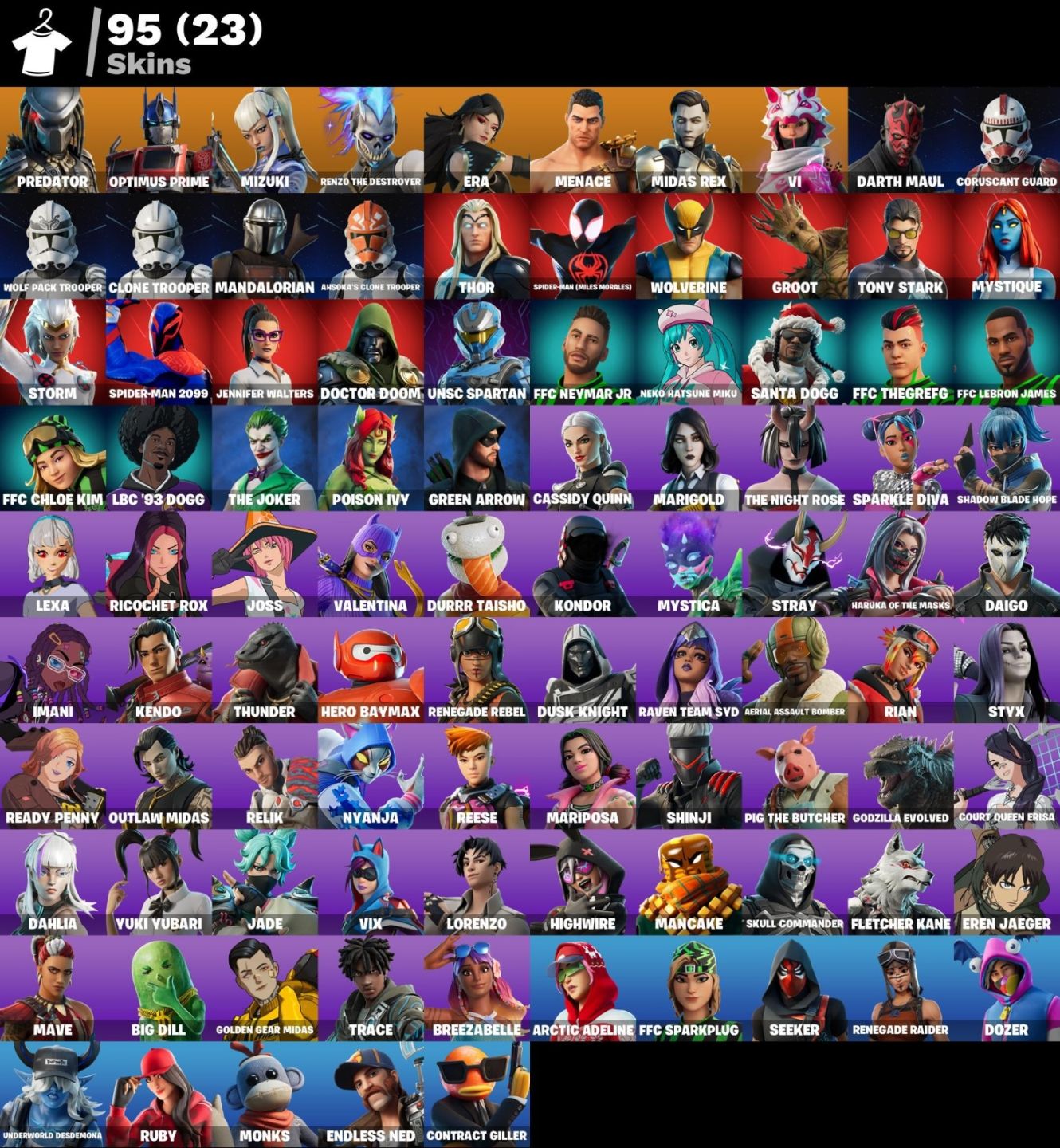 Conta de Fortnite com 95 Skins | Wolverine | Promoção!