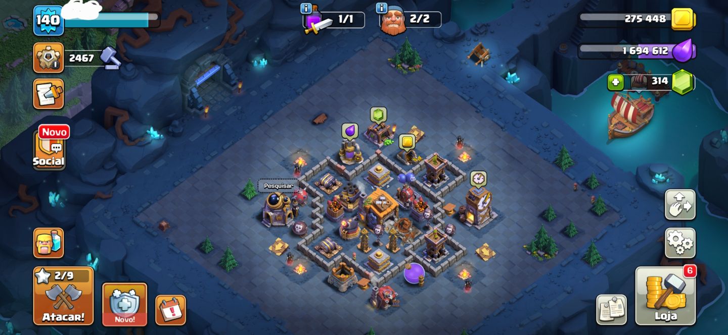 CONTA DE CLAHS OF CLANS CV 13 SEMI FULL