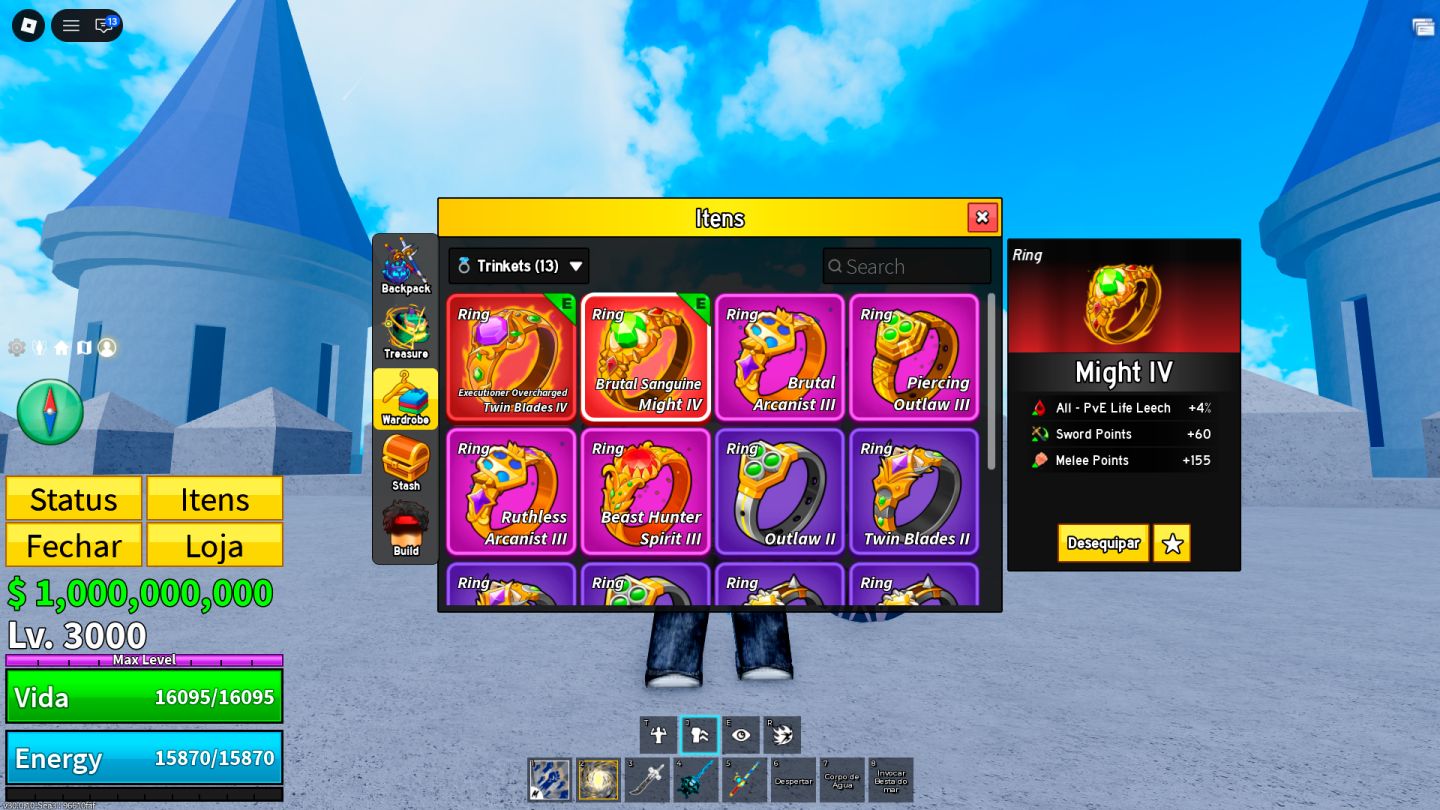 CONTA BLOX FRUITS FULL MAX | LEVEL 3000 | 30M BOUNTY | ITENS RAROS