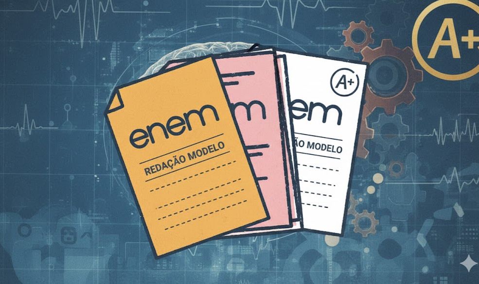 Modelo para redação do enem 900+ (Entrega Automática)