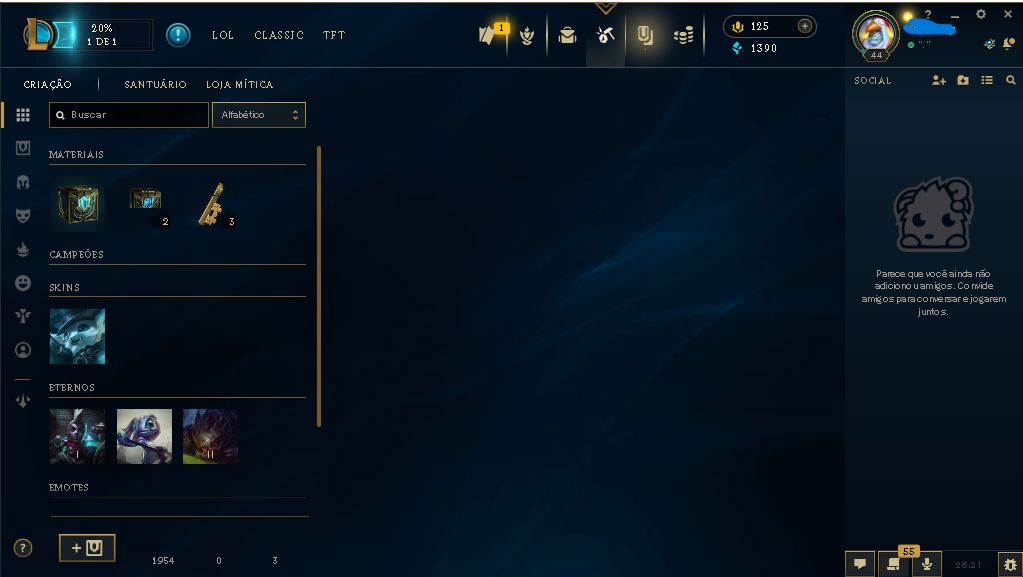 CONTA UNRANKED LOL