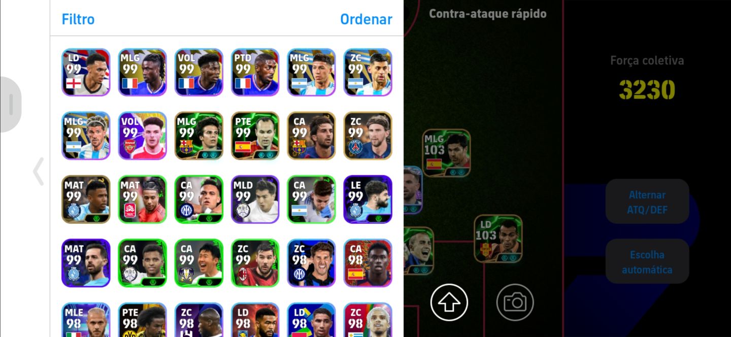 CONTA eFOOTBALL À VENDA FORÇA 3230 + ELENCO FORTE!