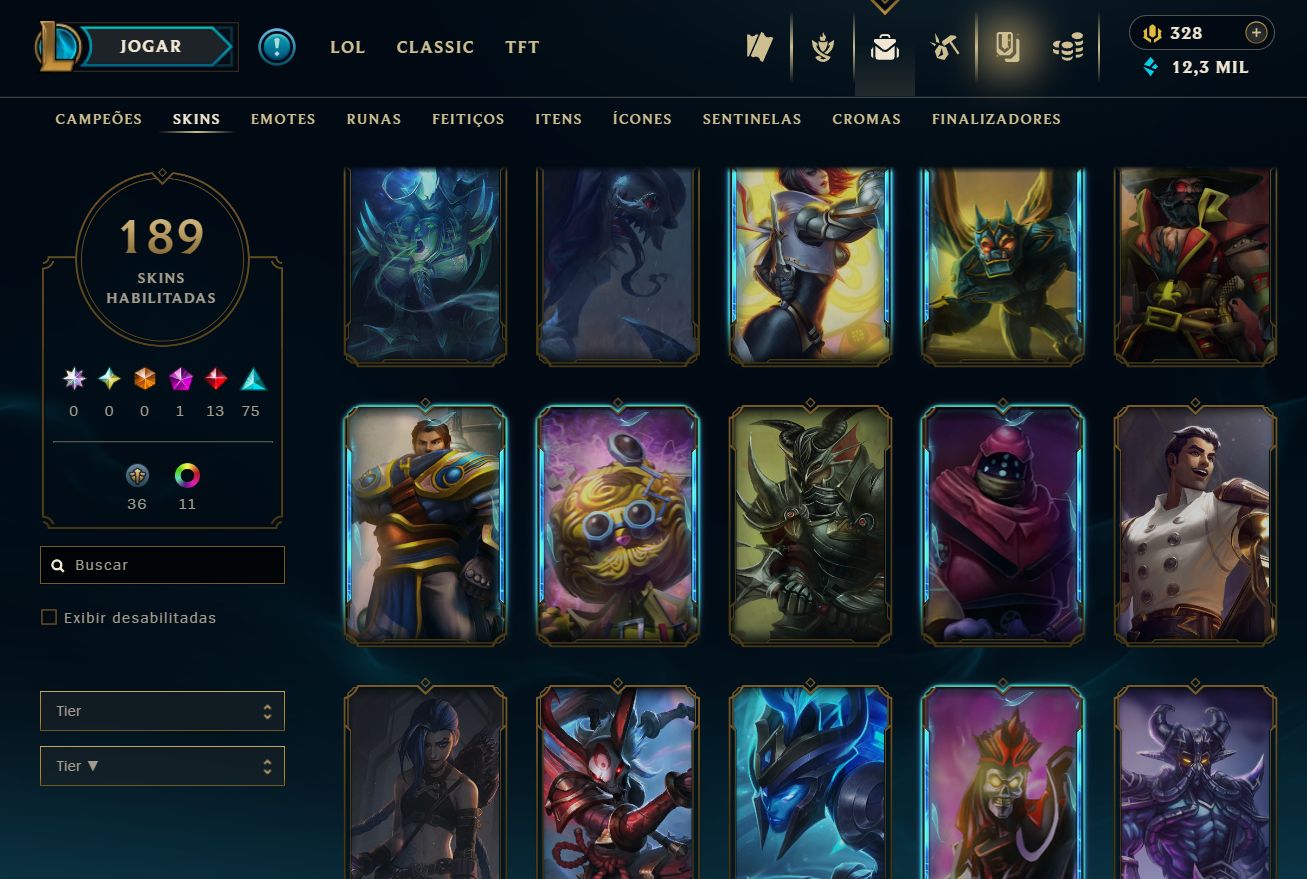 [ACESSO IMEDIATO] Ranked Open 189 Skins 150 Campeões