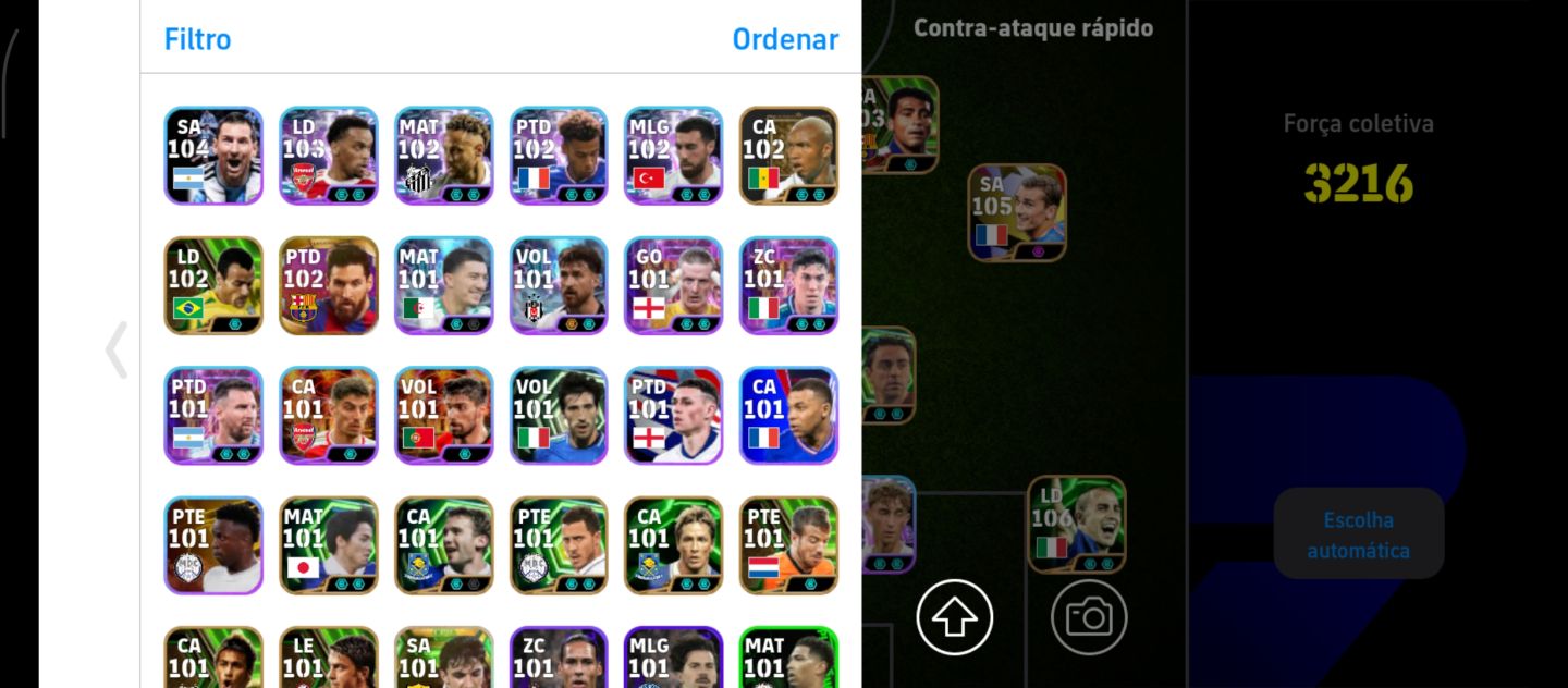 CONTA EFOOTBALL RARA COM +60 LEGENDS