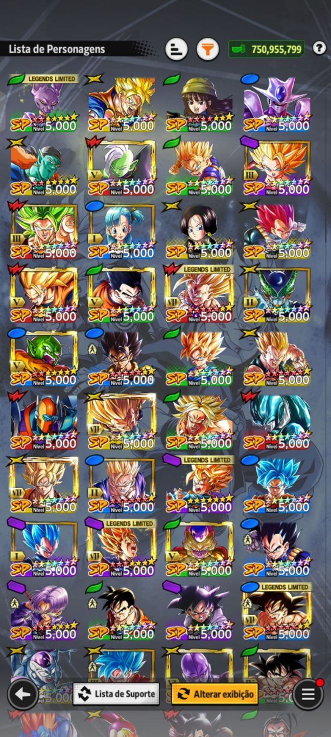 CONTA DRAGON BALL LEGENDS À VENDA
