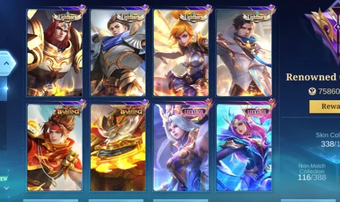 338 SKINS - FULL EMBLEMAS - FULL HEROIS