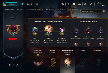 CONTA FULL ACESSO LOL [MAIN LUX] - League of Legends - Contas - GGMAX