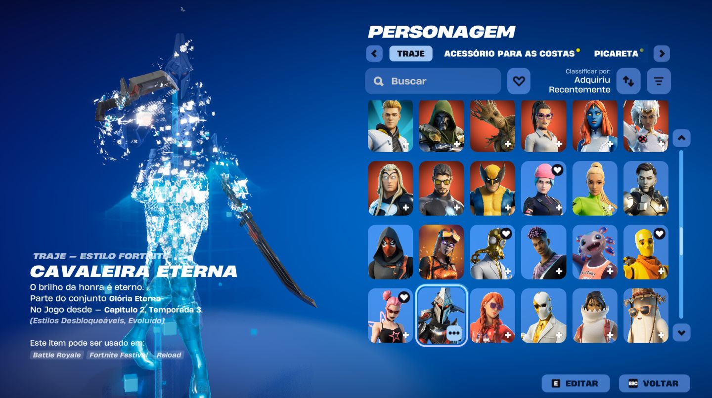 CONTA FORTNITE RARÍSSIMA | WILDCAT + MACHADO LEVIATÃ | OG CAPÍTULO 1