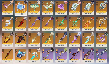 CONTA GENSHIN DESDE A 1.0 (39 PERSONAGENS T5, 27 ARMAS T5) SERVER AMERICA