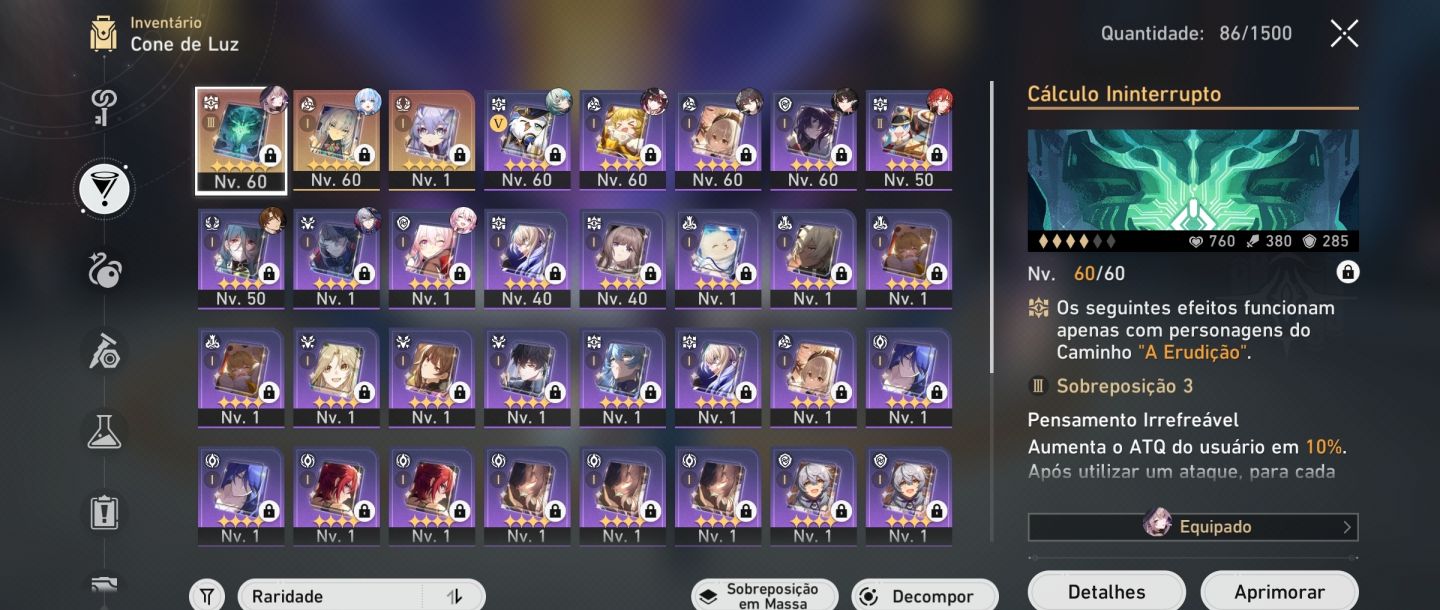 Conta com muitos personagens! (Descrição)