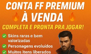 Conta FF com Skin Rara Personagens Full