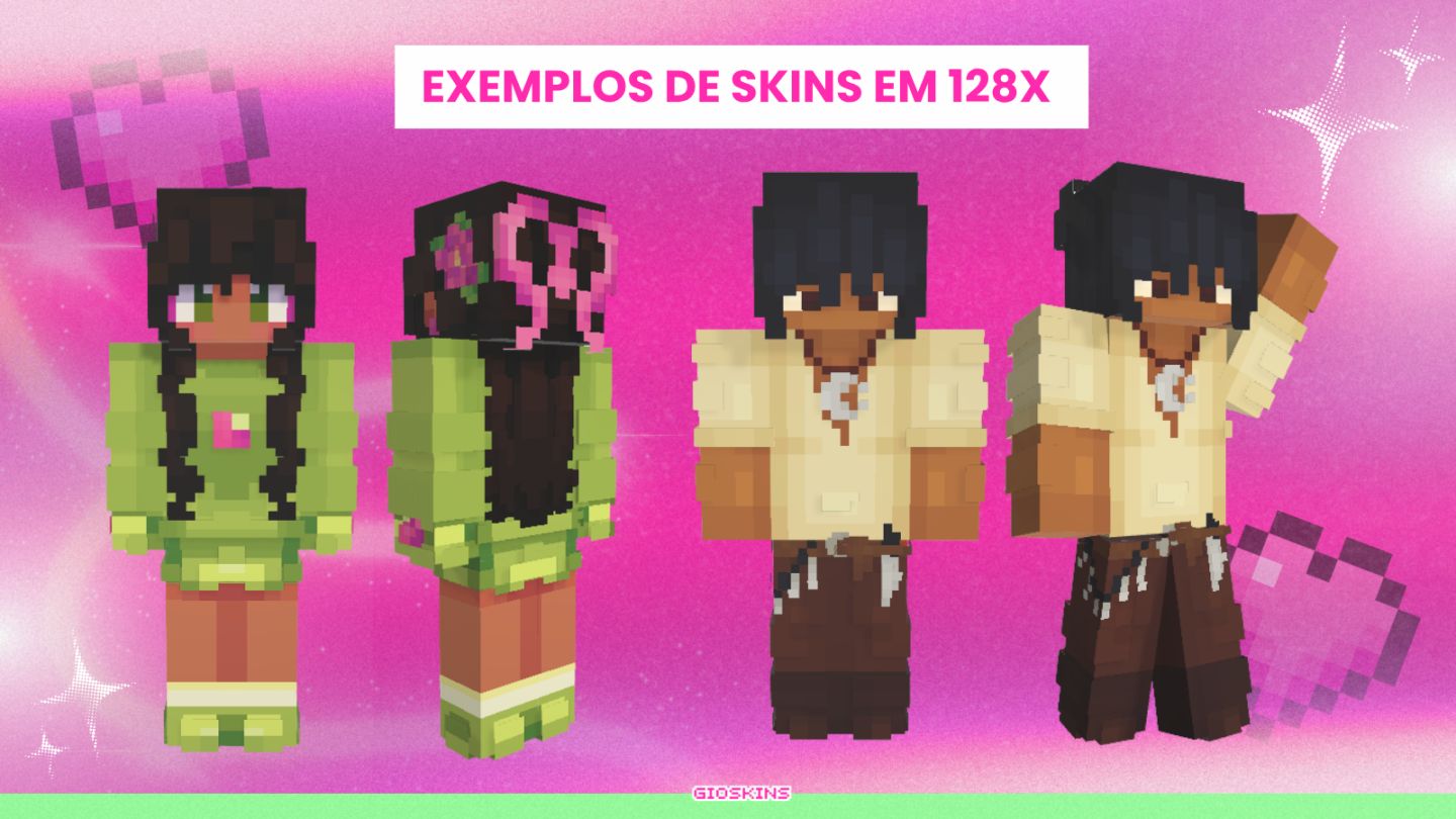 SKIN DE MINECRAFT PERSONALIZADA DO SEU JEITO | JAVA E BEDROCK