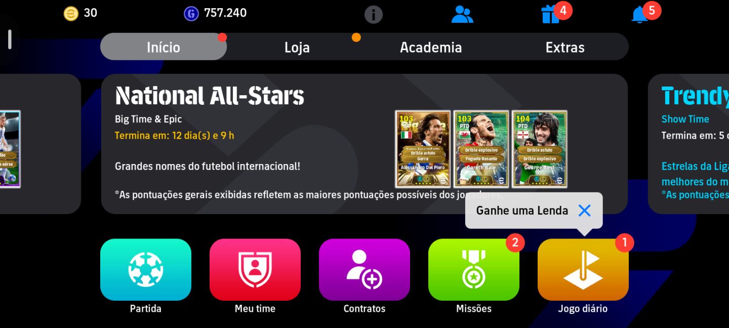 Conta efootball neymar 2014 loiro