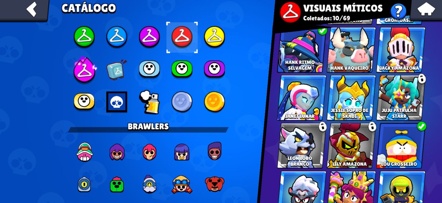 Conta de brawl 12 k de trofeus e 78 brawlers 17 hiper