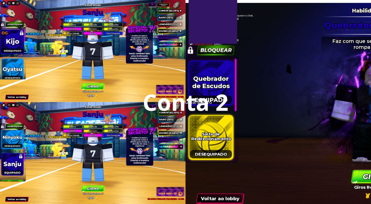 PROMOÇÃO: Conta Roblox Volleyball Legends Pronta Entrega