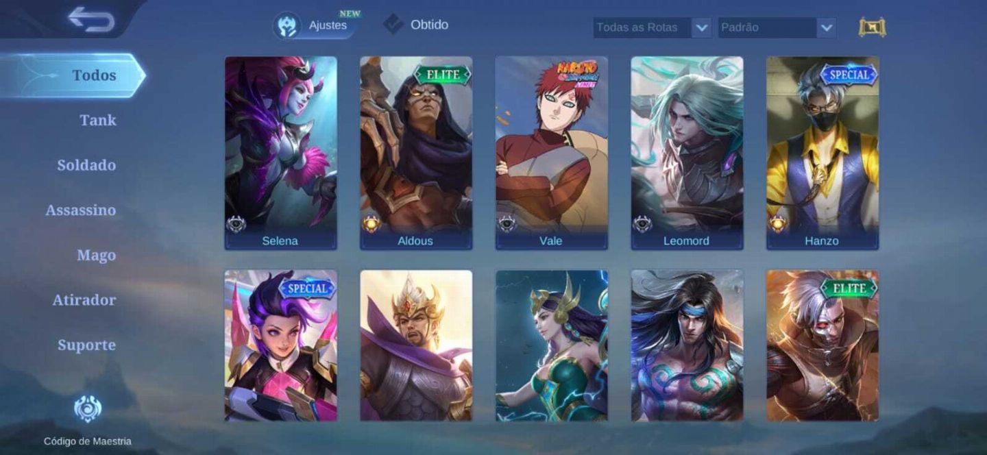 Conta Mobile Legends Mítico 44 Star 80 Skins e WR Alto 59% 80 Herois