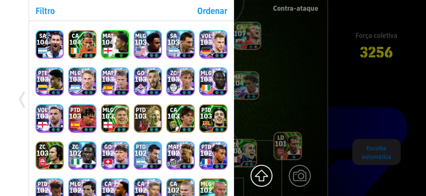 Conta efootball 3256+ Messi blitz curler