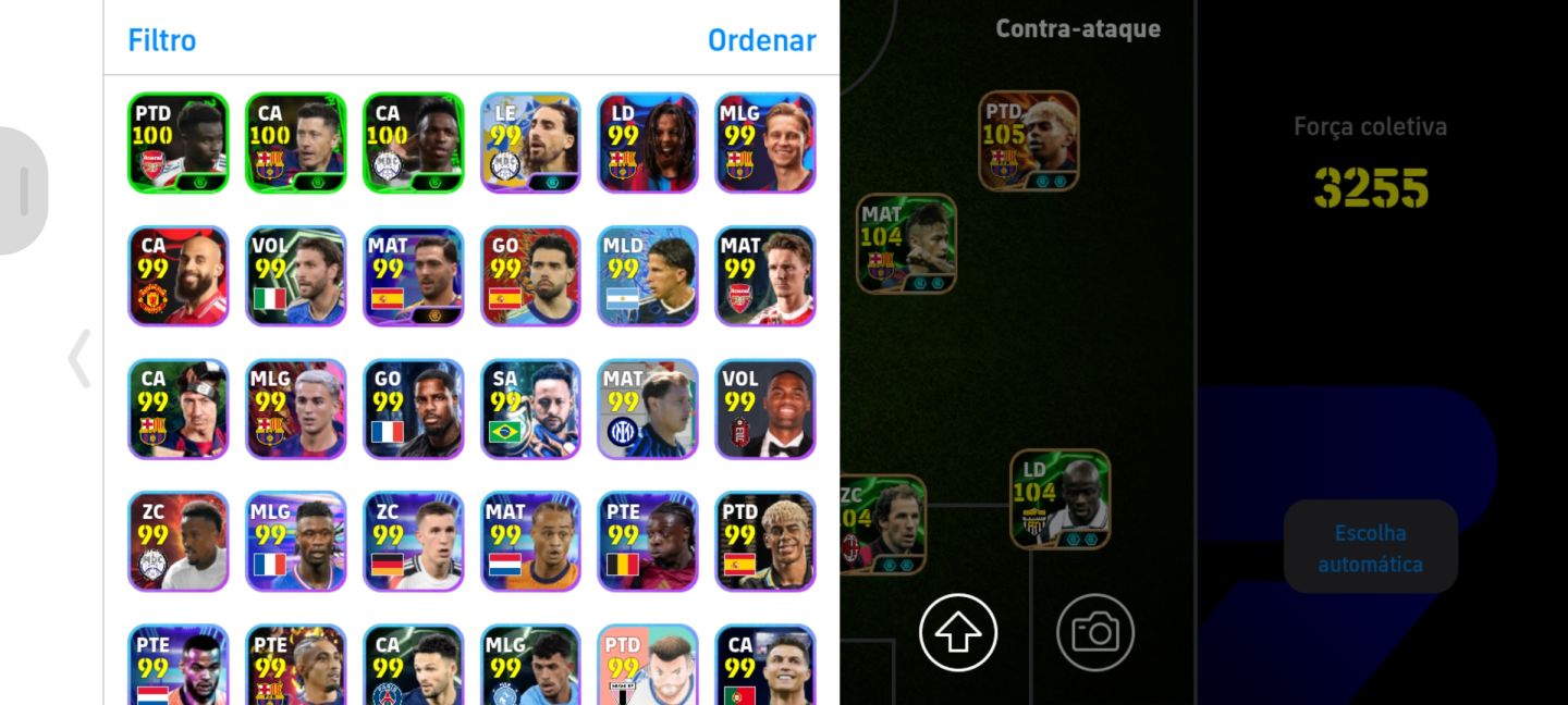 CONTA EFOOTBALL RARA NEYMAR, RONALDINHO, LAMINE YAMAL, KVARA E ETC