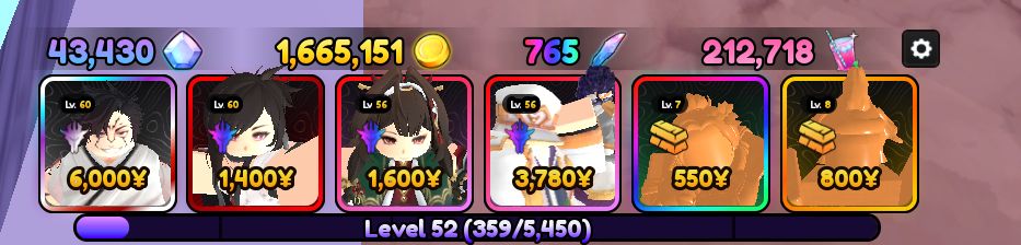 CONTA ANIME VANGUARDS 4 MONARCHS META