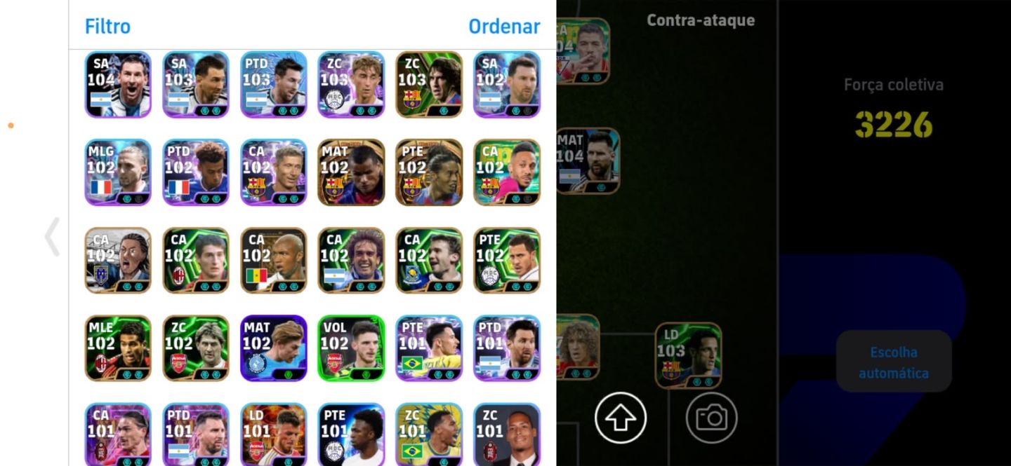Conta efootball com gullit 108 e Puyol