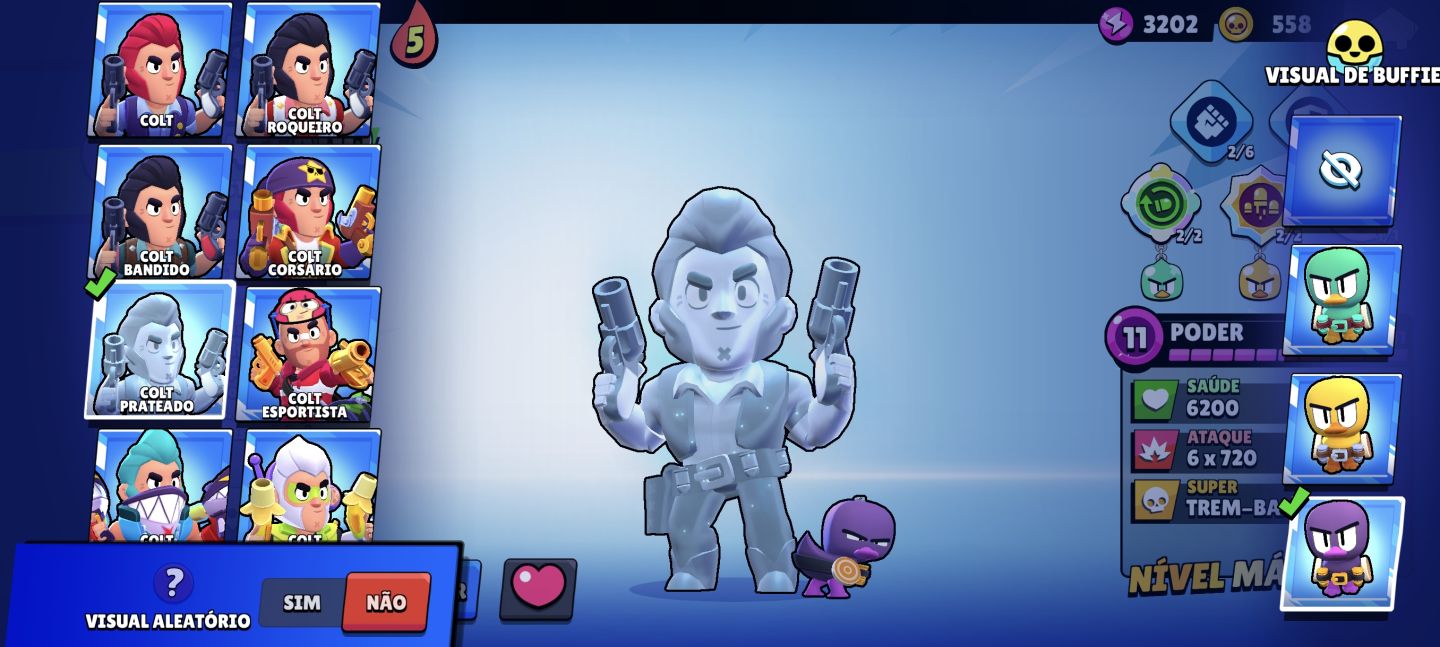 CONTA BRABA DE BRAWL STARS 70K TROFÉU, TODOS BRAWLERS