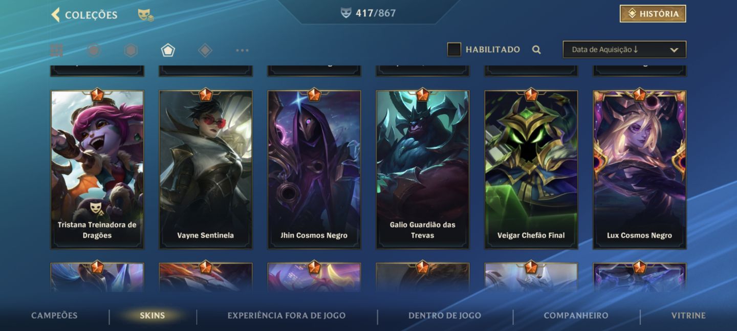 CONTA WILD RIFT | 5x DESAFIANTE 3x MONARCA +79K DE COLECIONADOR ( Main Vayne)