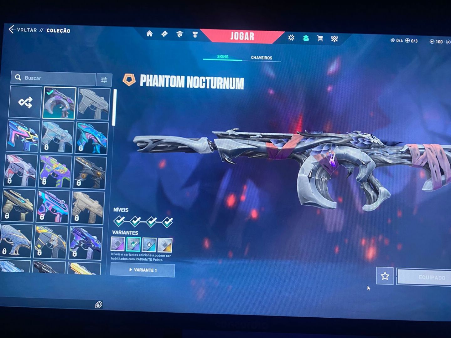 CONTA VALORANT SKINS VANDAL PHANTOM FACA E GESTOS (LER DESCRIÇÃO DO PRODUTO!!!)