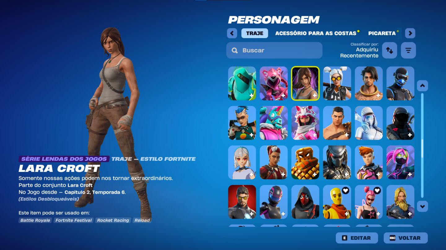Conta fortnite 203 skin salve o mundo fundador e glow