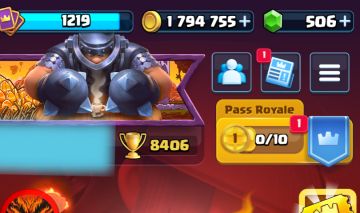 Conta de Clash Royale 8k troféu Deck gigante real evoluido