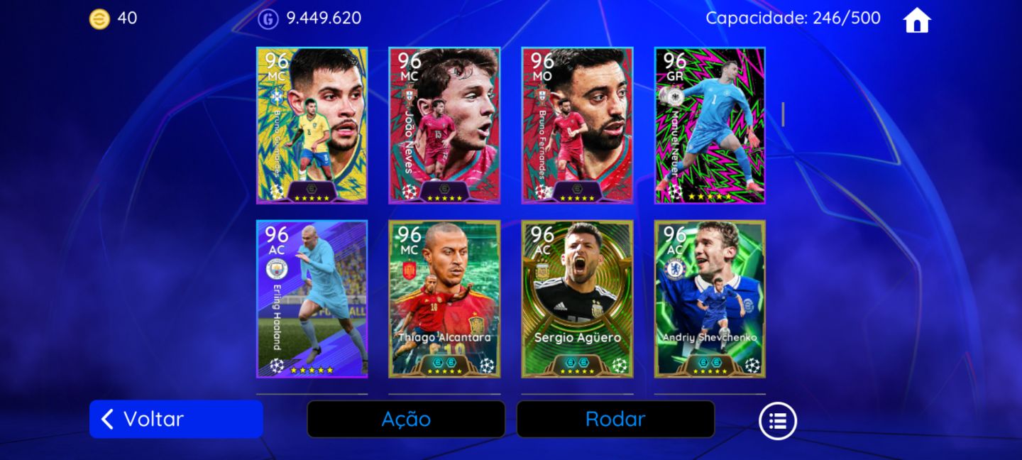 Conta efootboll só Konami Id, pra pegar e subir divisão