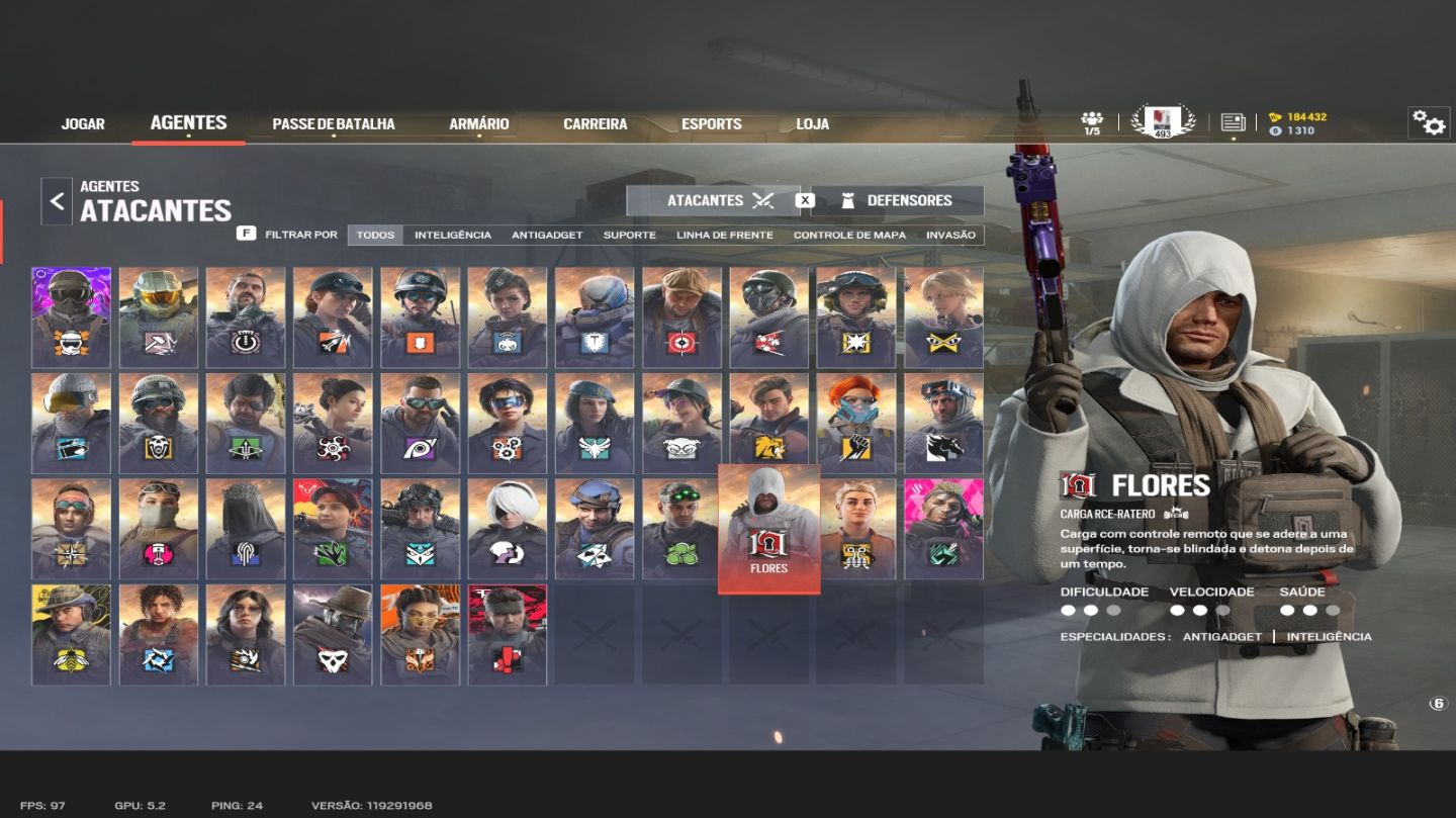 Conta Rainbow Six - Nível 493