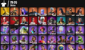 CONTA COM MAIS DE 70 SKINS, MIDAS GOLD, AQUAMAN, SUPERMAN E MUITAS COISAS