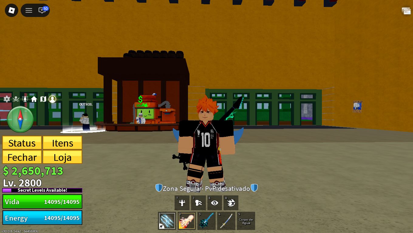 CONTA BLOX FRUITS | LVL 2800 + DOUGH PERM + 2X MASTERY E MAIS!