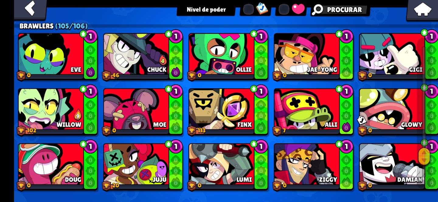 CONTA BRAW STARS 56K DE TROFÉUS | TODOS OS BRAWLERS | CONTA DESDE 2022