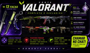 Conta Valorant Muitas Skins +3k gastos!!!