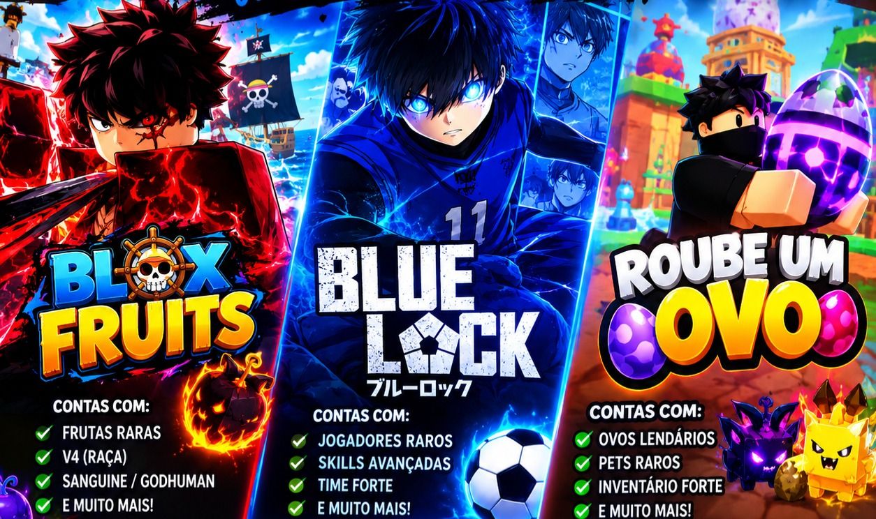 Contas upadas em vários jogos roblox