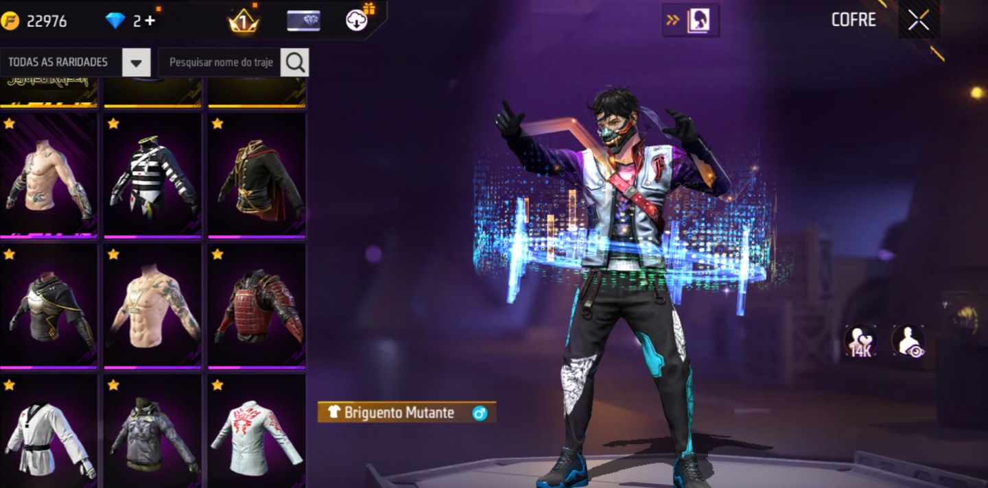 Conta de FF super boa e barato, melhor preço da ggmax, conta de ff full