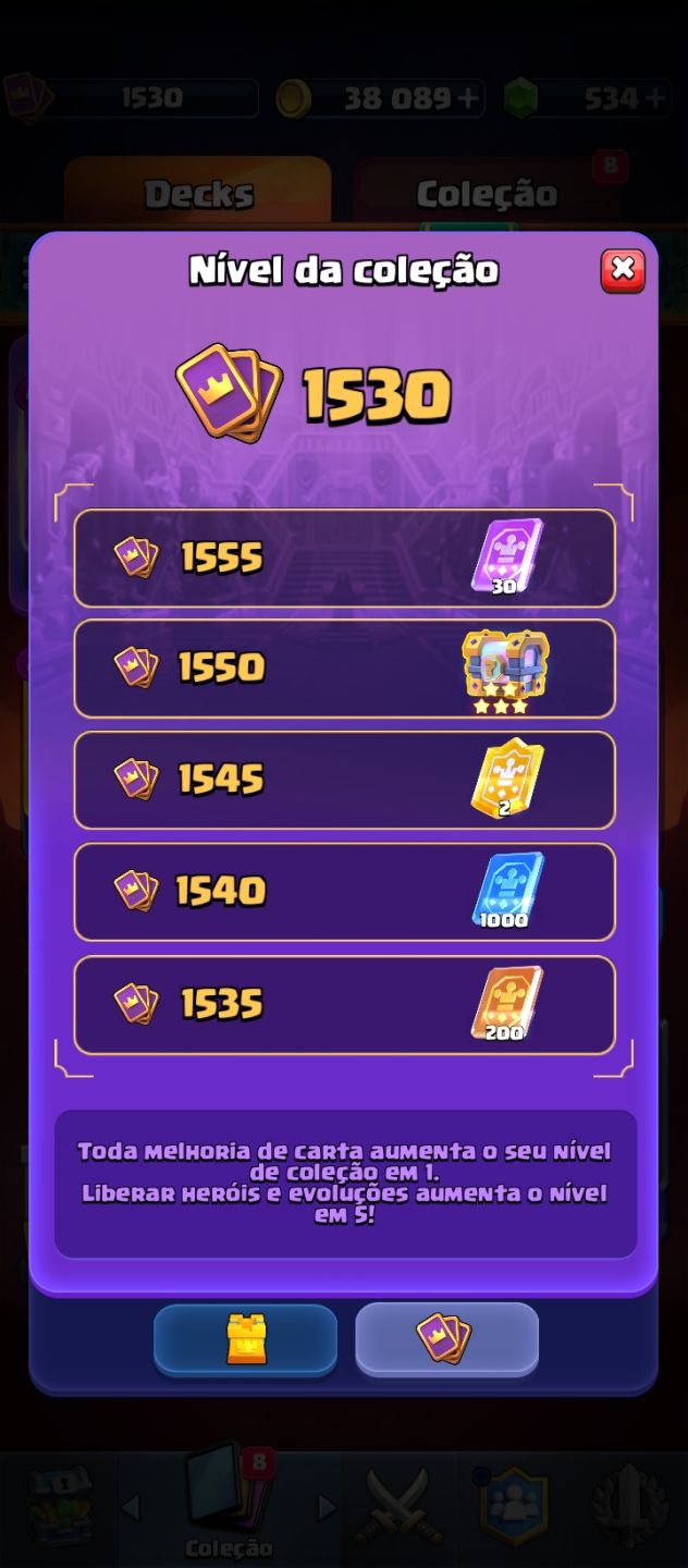 Clash Royale 12,5K+ | 8 Anos | Único Dono | Full Up | Negociável