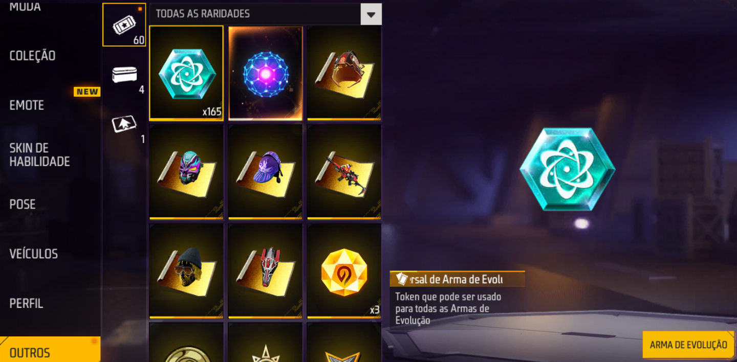 Conta Free Fire VK Full Acesso Level 60+ Itens Raros Skins e Passe Elite
