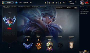Conta diamante 4 com 80% de WR ! super completinha :)