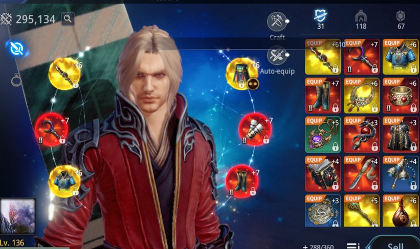 Conta MIR4 - LV136 - Lanceiro