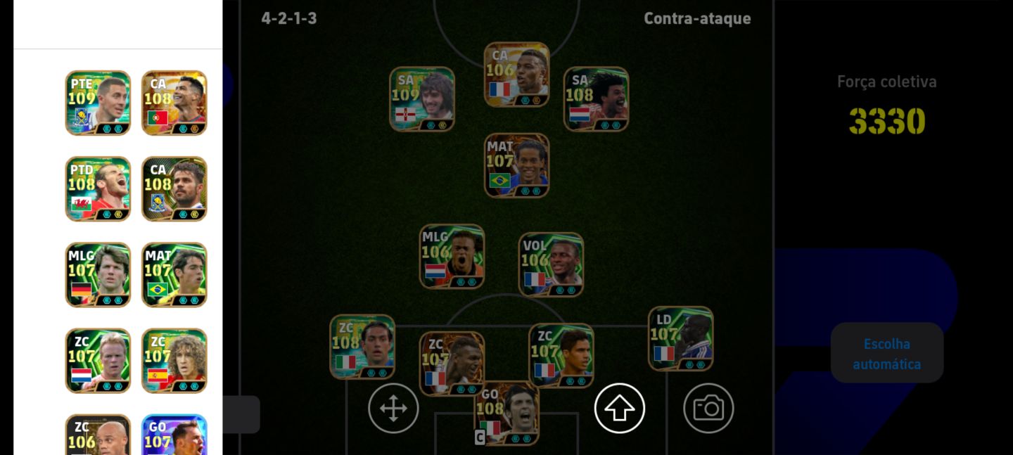 CONTA GER 3330 FULL META COM DOIS GULLIT, RONALDINHO BLITZ, ZAGA FULL