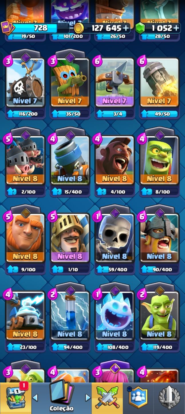 1 x 07 12 22 3.9K 4 1 81 CONTAS UPADAS E BARATAS CLASH ROYALE +CAMPEÕES +EVO