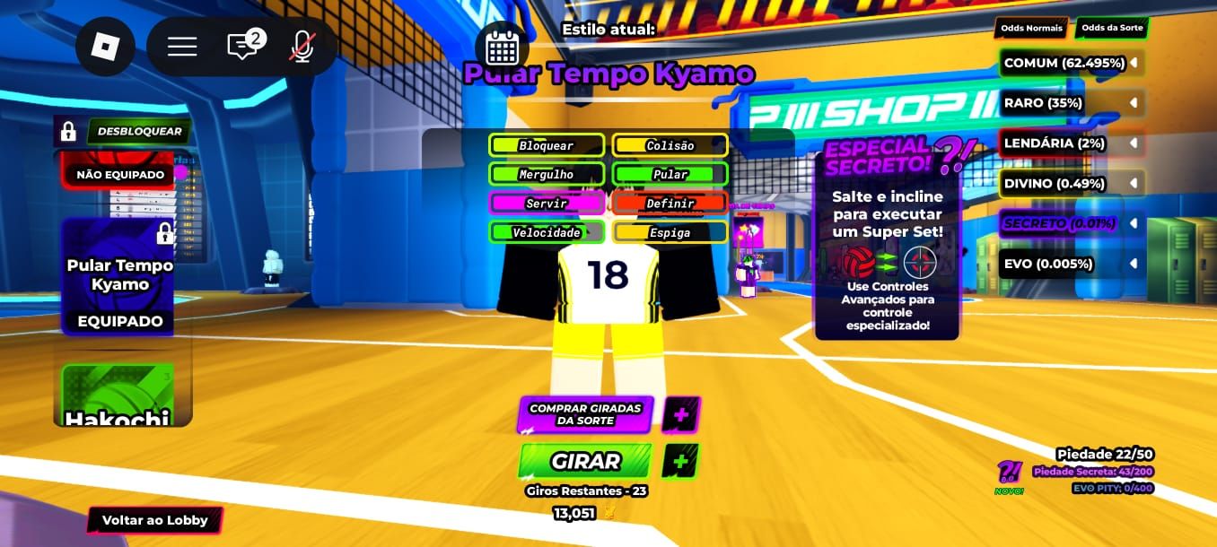 Conta de volleyball legends com TSK