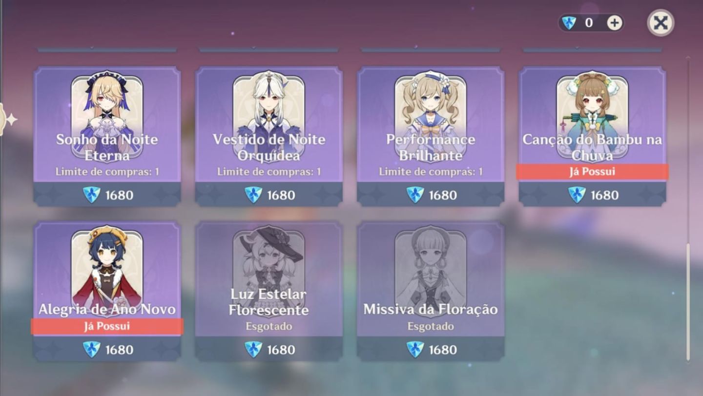 CONTA GENSHIN COM KLEE + AYAKA COM SKIN E MUITO MAIS